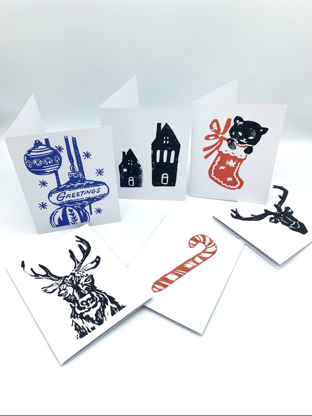 Sapphorica Creations- Vintage Holiday 6 Pack Art Cards